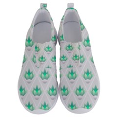 Plant Pattern Green Leaf Flora No Lace Lightweight Shoes by Wegoenart