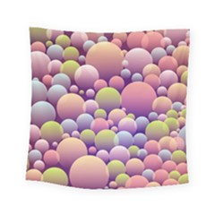 Abstract Background Circle Bubbles Square Tapestry (small) by Wegoenart