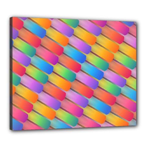 Colorful Background Abstract Canvas 24  X 20  (stretched) by Wegoenart