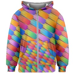 Colorful Background Abstract Kids  Zipper Hoodie Without Drawstring