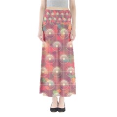 Colorful Background Abstrac Pattern Full Length Maxi Skirt by Wegoenart
