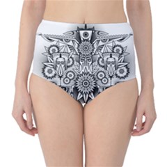 Forest Patrol Tribal Abstract Classic High-waist Bikini Bottoms by Wegoenart