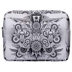 Forest Patrol Tribal Abstract Make Up Pouch (large) by Wegoenart