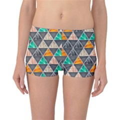 Abstract Geometric Triangle Shape Boyleg Bikini Bottoms by Wegoenart