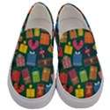 Presents Gifts Background Colorful Men s Canvas Slip Ons View1