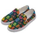Presents Gifts Background Colorful Men s Canvas Slip Ons View2