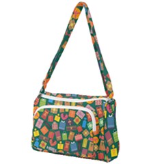 Presents Gifts Background Colorful Front Pocket Crossbody Bag by Wegoenart