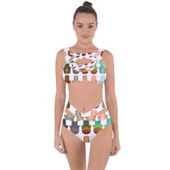Evil Eye Protection Charm Colorful Bandaged Up Bikini Set  by Wegoenart