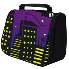 City Architecture Night Skyscraper Full Print Travel Pouch (big) by Wegoenart