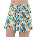 Geometric Retro Wallpaper Tennis Skirt View1