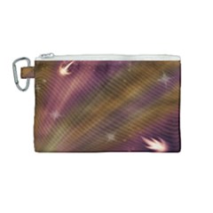 Space Orbs Stars Abstract Sky Canvas Cosmetic Bag (medium) by Wegoenart