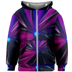 Abstract Background Lightning Kids  Zipper Hoodie Without Drawstring