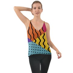 Background Abstract Memphis Chiffon Cami by Wegoenart