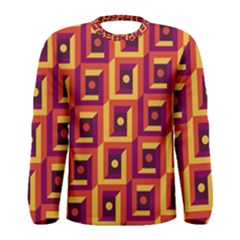 Vintage Abstract Background Men s Long Sleeve Tee