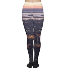 New York Manhattan Evening Dusk Tights by Wegoenart