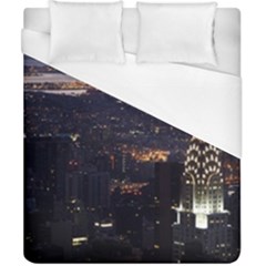 New York Manhattan Evening Dusk Duvet Cover (california King Size) by Wegoenart