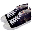 New York Manhattan Evening Dusk Women s Mid-Top Canvas Sneakers View2