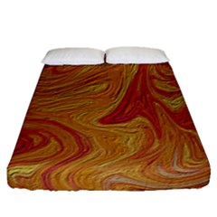 Texture Pattern Abstract Art Fitted Sheet (Queen Size)