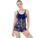 New York Manhattan Night Building Boyleg Tankini Set  View1