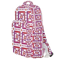 Background Abstract Square Double Compartment Backpack