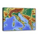 Italy Alpine Alpine Region Map Canvas 18  x 12  (Stretched) View1