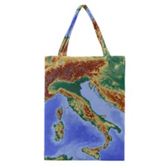 Italy Alpine Alpine Region Map Classic Tote Bag
