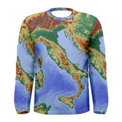 Italy Alpine Alpine Region Map Men s Long Sleeve Tee