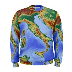 Italy Alpine Alpine Region Map Men s Sweatshirt