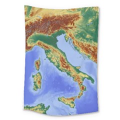 Italy Alpine Alpine Region Map Large Tapestry