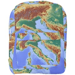 Italy Alpine Alpine Region Map Full Print Backpack
