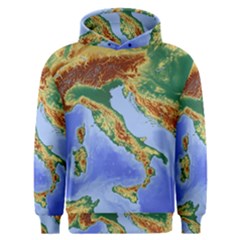 Italy Alpine Alpine Region Map Men s Overhead Hoodie