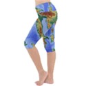 Italy Alpine Alpine Region Map Lightweight Velour Cropped Yoga Leggings View2