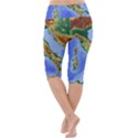 Italy Alpine Alpine Region Map Lightweight Velour Cropped Yoga Leggings View4