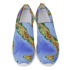 Italy Alpine Alpine Region Map Women s Slip On Sneakers