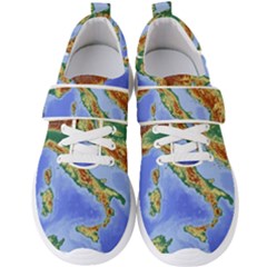 Italy Alpine Alpine Region Map Men s Velcro Strap Shoes