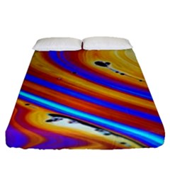 Abstract Architecture Background Fitted Sheet (queen Size) by Wegoenart