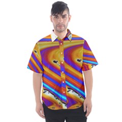 Abstract Architecture Background Men s Short Sleeve Shirt