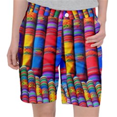 Substances Colorful Towels Scarf Pocket Shorts by Wegoenart