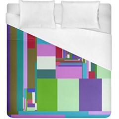 Fractal Gradient Colorful Infinity Art Duvet Cover (king Size) by Wegoenart