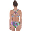 Fractal Gradient Colorful Infinity Art Criss Cross Bikini Set View2