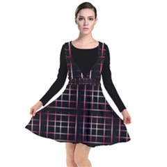 Background Texture Pattern Plunge Pinafore Dress