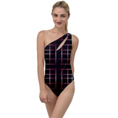 Background Texture Pattern To One Side Swimsuit