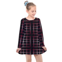 Background Texture Pattern Kids  Long Sleeve Dress