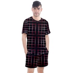 Background Texture Pattern Men s Mesh Tee and Shorts Set