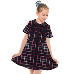 Background Texture Pattern Kids  Short Sleeve Shirt Dress