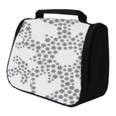 Snowflake Silhouette Fractal Full Print Travel Pouch (small)