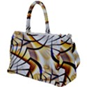 Pattern Fractal Gold Pointed Duffel Travel Bag View1