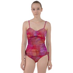 Abstract Background Texture Sweetheart Tankini Set