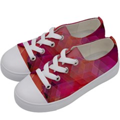 Abstract Background Texture Kids  Low Top Canvas Sneakers