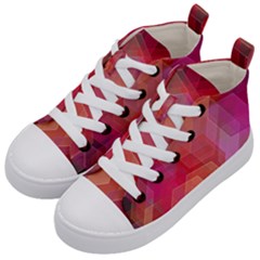 Abstract Background Texture Kids  Mid-top Canvas Sneakers